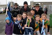 23 February 2014; Members of the Faughs GAA Club Under 11 hurling team who played in an inter team game at half time during the Dublin v Clare, Allianz Hurling League, Division 1A Round 2, game at Parnell Park, Dublin. Picture credit: Stephen McCarthy / SPORTSFILE