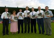 14 July 2005; Gaelic Telecom, which is an official partner to the GAA, today launched its services in conjunction with the Dublin County Board. It is now offering its services directly to all GAA members and supporters which will help raise funds for their club and county. At the launch are, l to r, John Bailey, County Board Chairman, Bernadette Kavanagh, Fingal Rovers, Ciaran Doyle, Gaelic Telecom, John Costello, Secretary, Dublin County Board, Paul Stapleton, Lucan Sarsfields, Anton O'Toole, Gaelic Telecom and Pat Walsh, Ballyboden St. Enda's. Parnell Park, Dublin. Picture credit; Matt Browne / SPORTSFILE