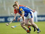 16 July 2005; Brendan Stakelum, Longford, in action against Ned McCann, Armagh. Nicky Rackard Cup, Group C Quarter-Final Play Off, Longford v Armagh, Kingspan Breffni Park, Cavan. Picture credit; Damien Eagers / SPORTSFILE
