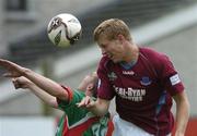 17 July 2005; Mark Rooney, Drogheda United, in action against Neal Horgan, Cork City. eircom League, Premier Division, Drogheda United v Cork City, United Park, Drogheda, Co. Louth. Picture credit; David Maher / SPORTSFILE