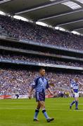 17 July 2005; Dublin's Jason Sherlock during the pre-match parade. Bank of Ireland Leinster Senior Football Championship Final, Dublin v Laois, Croke Park, Dublin. Picture credit; Brian Lawless / SPORTSFILE
