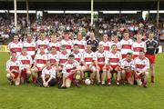 17 July 2005; The Derry panel. Bank of Ireland All-Ireland Senior Football Championship Qualifier, Round 3, Derry v Limerick, McHale Park, Castlebar, Co. Mayo. Picture credit; Pat Murphy / SPORTSFILE