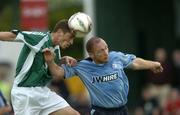 22 July 2005; Glen Crowe, Shelbourne, in action against Jody Lynch, Bray Wanderers. eircom League, Premier Division, Bray Wanderers v Shelbourne, Carlisle Grounds, Bray, Co. Wicklow. Picture credit; Matt Browne / SPORTSFILE