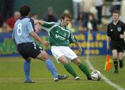 22 July 2005; Philip Keogh, Bray Wanderers, in action against Stuart Byrne, Shelbourne. eircom League, Premier Division, Bray Wanderers v Shelbourne, Carlisle Grounds, Bray, Co. Wicklow. Picture credit; Matt Browne / SPORTSFILE