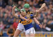 23 February 2014; Cathal Barrett, Tipperary, in action against Mark Kelly, Kilkienny. Allianz Hurling League, Division 1A, Round 2, Kilkenny v Tipperary, Nowlan Park, Kilkenny. Picture credit: Pat Murphy / SPORTSFILE