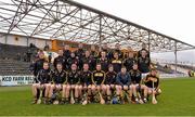 23 February 2014; The Kilkenny team in front of the stand which was damaged during the recent storms. Allianz Hurling League, Division 1A, Round 2, Kilkenny v Tipperary, Nowlan Park, Kilkenny. Picture credit: Pat Murphy / SPORTSFILE
