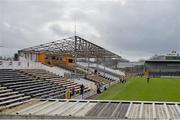 23 February 2014; A general view of the stand at Nowlan Park which was damaged during the recent storms. Allianz Hurling League, Division 1A, Round 2, Kilkenny v Tipperary, Nowlan Park, Kilkenny. Picture credit: Pat Murphy / SPORTSFILE