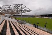 23 February 2014; A general view of the stand at Nowlan Park which was damaged during the recent storms. Allianz Hurling League, Division 1A, Round 2, Kilkenny v Tipperary, Nowlan Park, Kilkenny. Picture credit: Pat Murphy / SPORTSFILE