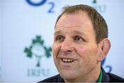 25 February 2014; Ireland forwards coach John Plumtree during a press conference ahead of their RBS Six Nations Rugby Championship match against Italy on Saturday the 8th of March. Ireland Rugby Press Conference, Aviva Stadium, Lansdowne Road, Dublin. Picture credit: Pat Murphy / SPORTSFILE