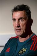 25 February 2014; Munster head coach Rob Penney during a press conference ahead of their Celtic League 2013/14, Round 16, game against Scarlets on Saturday. Munster Rugby Press Conference, Cork Institute of Technology, Bishopstown, Cork. Picture credit: Diarmuid Greene / SPORTSFILE