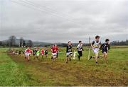 25 February 2014; A general view of competitors in action in the Junior Boys 3000m race during the Aviva Connacht Schools Cross Country Championships. Sligo Race Course, Sligo. Picture credit: Barry Cregg / SPORTSFILE