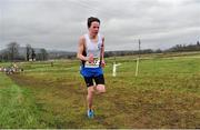 25 February 2014; Aaron Doherty, Rice College Westport, Co. Mayo, on his way to winning the Junior Boys 3000m race during the Aviva Connacht Schools Cross Country Championships. Sligo Race Course, Sligo. Picture credit: Barry Cregg / SPORTSFILE