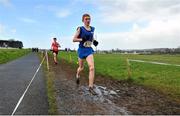 25 February 2014; Shane Bracken, St. Joseph's Foxford, Co. Mayo, on his way to finishing in third place in the Intermediate Boys 4500m race during the Aviva Connacht Schools Cross Country Championships. Sligo Race Course, Sligo. Picture credit: Barry Cregg / SPORTSFILE