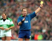 19 November 2000; Steve Lander, referee. International friendly, Ireland v South Africa, Lansdowne Road, Dublin. Picture credit: Aoife Rice / SPORTSFILE
