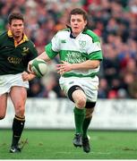 19 November 2000; Brian O'Driscoll, Ireland. International friendly, Ireland v South Africa, Lansdowne Road, Dublin. Picture credit: Aoife Rice / SPORTSFILE