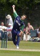 13 July 2005; Gordon Cooke, Ireland bowler. ICC Trophy Final, Ireland v Scotland, Castle Avenue, Clontarf, Dublin. Picture credit; Pat Murphy / SPORTSFILE