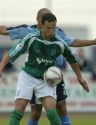 22 July 2005; Eamon Zayed, Bray Wanderers, in action against Curtis Fleming, Shelbourne. eircom League, Premier Division, Bray Wanderers v Shelbourne, Carlisle Grounds, Bray, Co. Wicklow. Picture credit; Matt Browne / SPORTSFILE