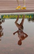 23 July 2005; The reflection of Robert Heffernan, Togher A.C., on his way to winning the Men's 10,000m walking race at the AAI National Track and Field Championships. Morton Stadium, Santry, Dublin. Picture credit; Pat Murphy / SPORTSFILE