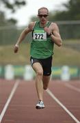 23 July 2005; Paul Brizzel, Ballymena and Antrim A.C., on his way to winning his Men's 200m heat during the AAI National Track and Field Championships. Morton Stadium, Santry, Dublin. Picture credit; Pat Murphy / SPORTSFILE