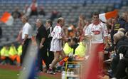 23 July 2005; Tyrone's Peter Canavan leaves the field after being sent off. Bank of Ireland Ulster Senior Football Championship Final Replay, Tyrone v Armagh, Croke Park, Dublin. Picture credit; Brendan Moran / SPORTSFILE