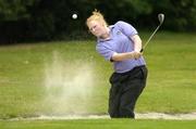 24 July 2005; Kylie Walker, Scotland, plays from the bunker onto the 8th green during the Women's Irish Open Strokeplay Championship. Hermitage Golf Club, Lucan, Co. Dublin. Picture credit; Matt Browne / SPORTSFILE