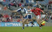24 July 2005; Michael Walsh, Waterford, in action against Kieran Murphy, Cork. Guinness All-Ireland Senior Hurling Championship Quarter-Final, Cork v Waterford, Croke Park, Dublin. Picture credit; Ray McManus / SPORTSFILE