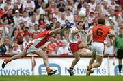 23 July 2005; Brian Dooher, Tyrone, in action against Aidan O'Rourke, Armagh. Bank of Ireland Ulster Senior Football Championship Final Replay, Tyrone v Armagh, Croke Park, Dublin. Picture credit; Brendan Moran / SPORTSFILE