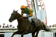 25 July 2005; Kentucky Charm, with Kevin Power up, crosses the line to win the G.P.T. Galway (Q.R.) Handicap. Galway Races, Ballybrit, Co. Galway. Picture credit; Pat Murphy / SPORTSFILE