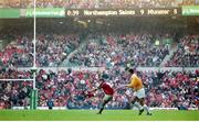 27 May 2000; Ronan O'Gara, Munster, misses the last minute penalty against Northampton which could have won the game for Munster. Heineken European Cup Final, Munster v Northampton, Twickenham, England. Picture credit: Brendan Moran / SPORTSFILE