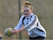 26 February 2014; Kaitlin Dutton, from St. Dominic's, Dublin, in action during the Dublin Girls Give It a Try Blitz. Templeogue United / St. Judes GAA Grounds, Dublin. Picture credit: Matt Browne / SPORTSFILE