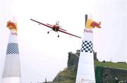 24 July 2005; Nicolas Ivanoff, France, in his CAP 232/Extra 230 in action during the Red Bull Air Race. Cashel, Co. Tipperary. Picture credit; Brian Lawless / SPORTSFILE