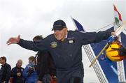 24 July 2005; Pilot Frank Versteegh, of the Netherlands, after the Red Bull Air Race. Cashel, Co. Tipperary. Picture credit; Brian Lawless / SPORTSFILE