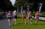 10 July 2005; Participants approach the finish during the adidas Irish Runner Challenge. Phoenix Park, Dublin.. Picture credit; Brian Lawless / SPORTSFILE