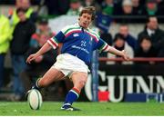 4 March 2000; Diego Dominguez, Italy. Six Nations Rugby International, Ireland v Italy, Lansdowne Road, Dublin. Picture credit: Brendan Moran / SPORTSFILE
