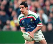 4 March 2000; Juan Francesio, Italy. Six Nations Rugby International, Ireland v Italy, Lansdowne Road, Dublin. Picture credit: Brendan Moran / SPORTSFILE