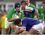 4 March 2000; Justin Fitzpatrick, Ireland. Six Nations Rugby International, Ireland v Italy, Lansdowne Road, Dublin. Picture credit: Brendan Moran / SPORTSFILE