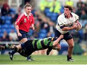 8 April 2000; Kieron Dawson, London Irish, is tackled by Paul Grayson, Northampton. Tetley Cup semi-final, Northampton v London Irish, Madejski Stadium, Reading, England. Picture credit: Brendan Moran / SPORTSFILE