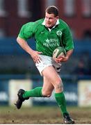 3 March 2000; Matt Mostyn, Ireland A. Six Nations &quot;A&quot; Rugby International, Ireland A v Italy A, Donnybrook, Dublin. Picture credit: Matt Browne / SPORTSFILE