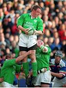 4 March 2000; Mick Galwey, Ireland. Six Nations Rugby International, Ireland v Italy, Lansdowne Road, Dublin. Picture credit: Brendan Moran / SPORTSFILE