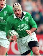 4 March 2000; Mike Mullins, Ireland. Six Nations Rugby International, Ireland v Italy, Lansdowne Road, Dublin. Picture credit: Brendan Moran / SPORTSFILE