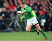 4 March 2000; Ronan O'Gara, Ireland. Six Nations Rugby International, Ireland v Italy, Lansdowne Road, Dublin. Picture credit: Damien Eagers / SPORTSFILE