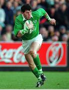 4 March 2000; Shane Horgan, Ireland. Six Nations Rugby International, Ireland v Italy, Lansdowne Road, Dublin. Picture credit: Matt Browne / SPORTSFILE