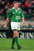 11 November 2000; Geordan Murphy, Ireland. International Rugby Friendly, Ireland v Japan, Lansdowne Road, Dublin. Picture credit: Brendan Moran / SPORTSFILE