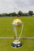 9 July 2005; The Official ICC World Cup Trophy for 2007 on display during the game. ICC Trophy Semi-Final, Ireland v Canada, Castle Avenue, Clontarf, Dublin. Picture credit; Brian Lawless / SPORTSFILE
