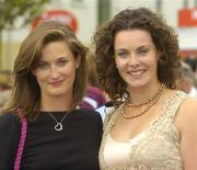 27 July 2005; Sisters Emma, left, and Kate Broderick, from Thurles, Co. Tipperary, enjoy a day at the races. Galway Races, Ballybrit, Co. Galway. Picture credit; Pat Murphy / SPORTSFILE