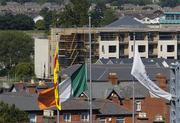 10 July 2005; The Tri-Colour flies at half-mast as a mark of respect for the victims of the London bombings. Bank of Ireland Ulster Senior Football Championship Final, Armagh v Tyrone, Croke Park, Dublin. Picture credit; Brian Lawless / SPORTSFILE