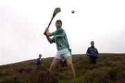30 July 2005; Niall Quinn representing Dublin in action during the M. Donnelly Poc Fada na hEireann Final. Annaverna Mountain Ravensdale, Cooley Mountains, Co. Louth. Picture credit; Damien Eagers / SPORTSFILE