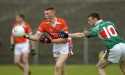 30 July 2005; Tony McClelland, Armagh, is tackled by Aidan Campbell, Mayo. All-Ireland Minor Football Quarter-Final, Mayo v Armagh, Dr. Hyde Park, Roscommon. Picture credit; Matt Browne / SPORTSFILE