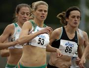 30 July 2005; Jolene Byrne, 53, Ireland, in action during the Women's 1500m at Dublin International Games. Morton Stadium, Santry, Dublin. Picture credit; Pat Murphy / SPORTSFILE