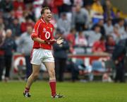 30 July 2005; James Masters, Cork, reacts to scoring his sides third goal. Bank of Ireland Football Championship qualifiers, Round 4. Cork v Sligo, O'Moore Park, Portlaoise, Co. Laois. Picture credit; Brendan Moran / SPORTSFILE
